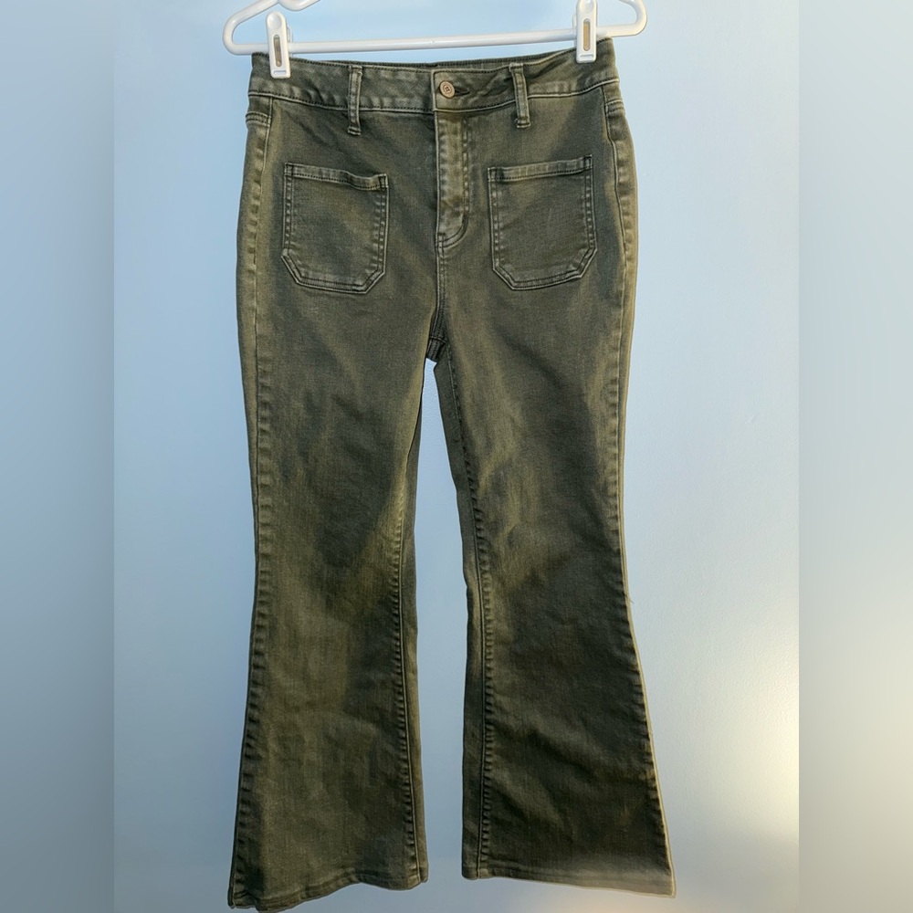Altar’d State Green Flare Jeans